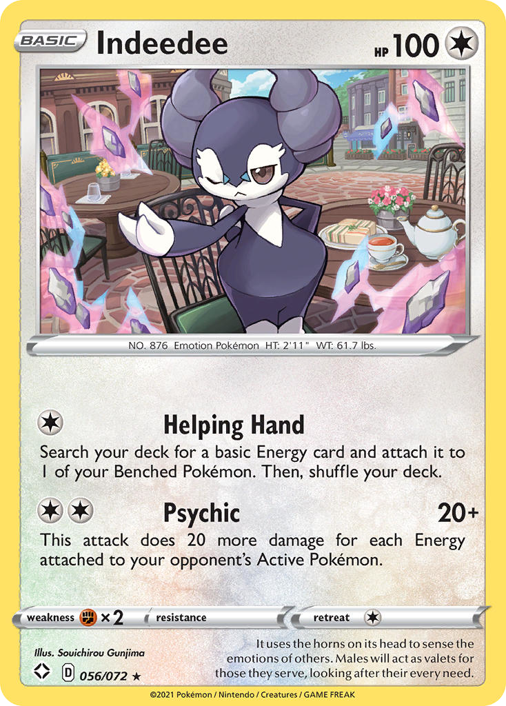 Indeedee (056/072) (Theme Deck Exclusive) [Sword & Shield: Shining Fates] | L.A. Mood Comics and Games