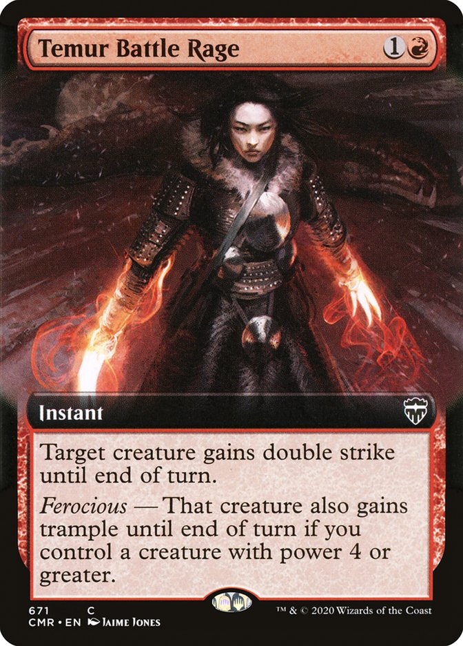 Temur Battle Rage (Extended Art) [Commander Legends] | L.A. Mood Comics and Games