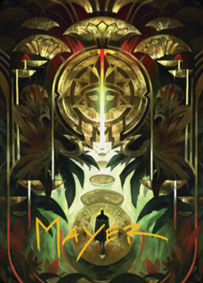 Jetmir's Garden 1 Art Card (Gold-Stamped Signature) [Streets of New Capenna Art Series] | L.A. Mood Comics and Games