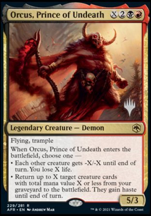 Orcus, Prince of Undeath (Promo Pack) [Dungeons & Dragons: Adventures in the Forgotten Realms Promos] | L.A. Mood Comics and Games