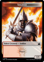 Saproling // Soldier Double-Sided Token [Ravnica Remastered Tokens] | L.A. Mood Comics and Games