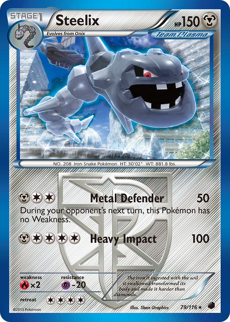 Steelix (79/116) [Black & White: Plasma Freeze] | L.A. Mood Comics and Games