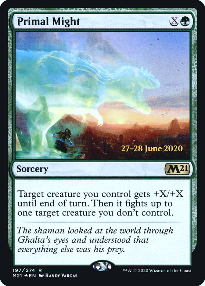 Primal Might [Core Set 2021 Prerelease Promos] | L.A. Mood Comics and Games