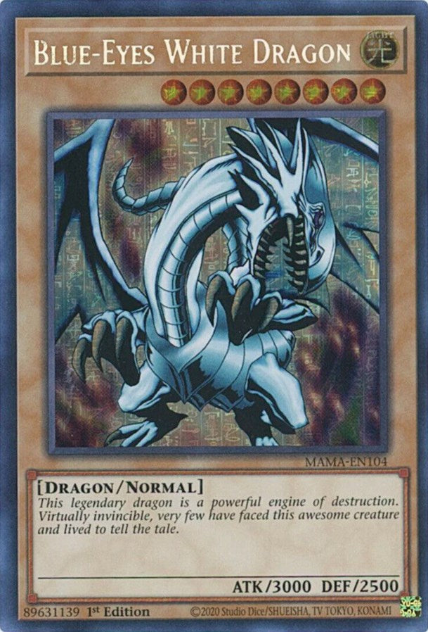 Blue-Eyes White Dragon [MAMA-EN104] Secret Pharaoh's Rare | L.A. Mood Comics and Games