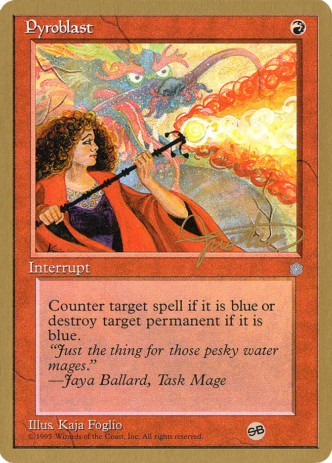 Pyroblast (Mark Justice) (SB) [Pro Tour Collector Set] | L.A. Mood Comics and Games