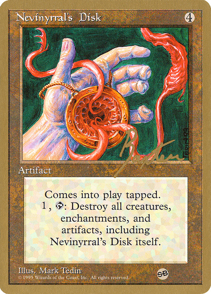 Nevinyrral's Disk (George Baxter) (SB) [Pro Tour Collector Set] | L.A. Mood Comics and Games