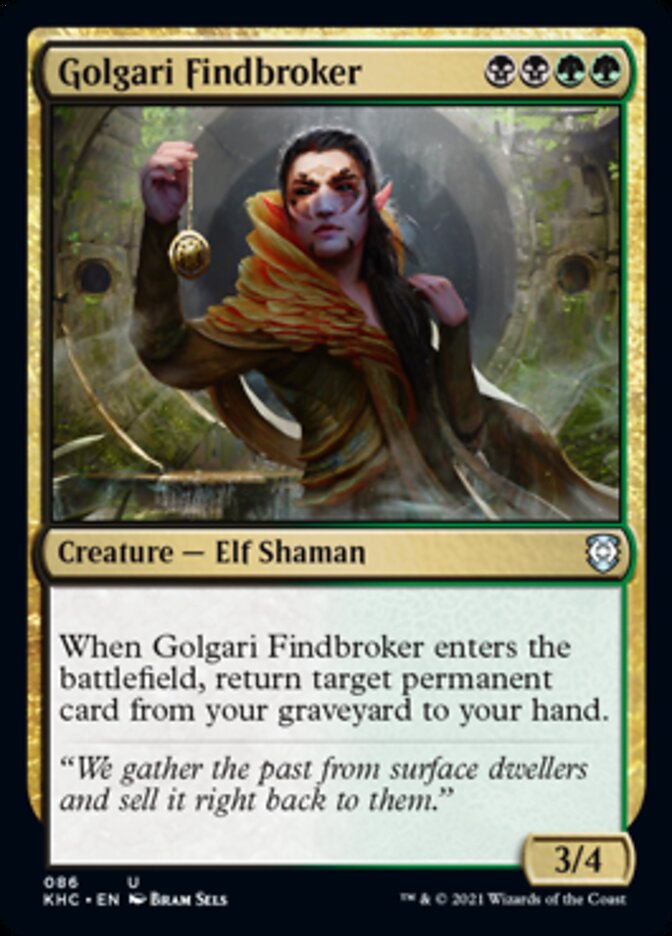 Golgari Findbroker [Kaldheim Commander] | L.A. Mood Comics and Games