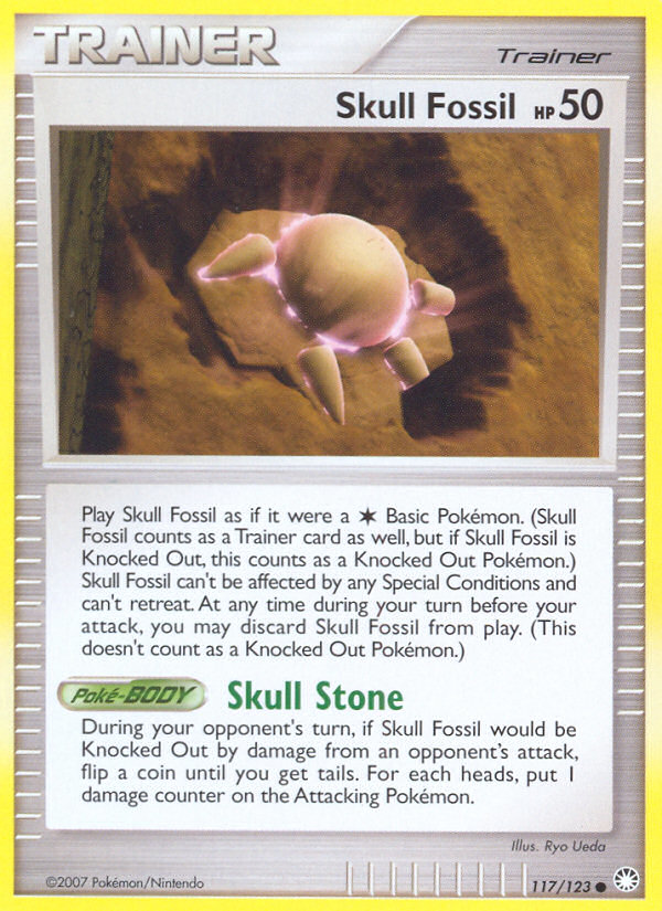 Skull Fossil (117/123) [Diamond & Pearl: Mysterious Treasures] | L.A. Mood Comics and Games