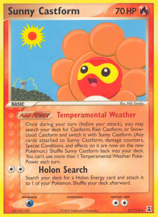 Sunny Castform (31/113) [EX: Delta Species] | L.A. Mood Comics and Games