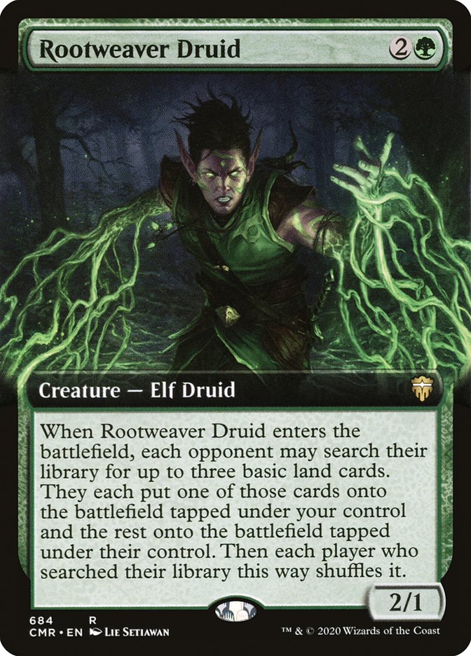 Rootweaver Druid (Extended Art) [Commander Legends] | L.A. Mood Comics and Games