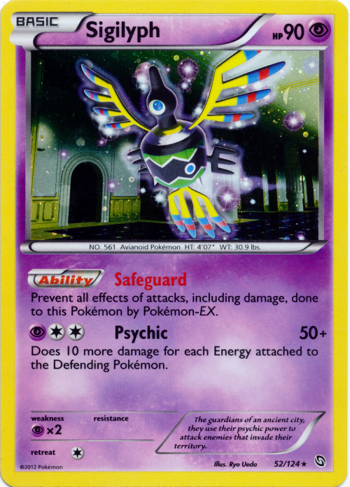 Sigilyph (52/124) (Cosmos Holo) [Black & White: Dragons Exalted] | L.A. Mood Comics and Games