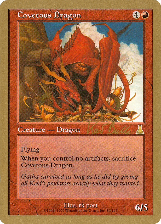 Covetous Dragon (Kai Budde) [World Championship Decks 1999] | L.A. Mood Comics and Games