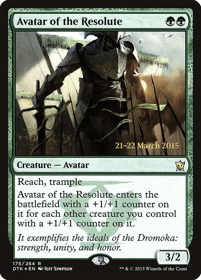 Avatar of the Resolute [Dragons of Tarkir Prerelease Promos] | L.A. Mood Comics and Games