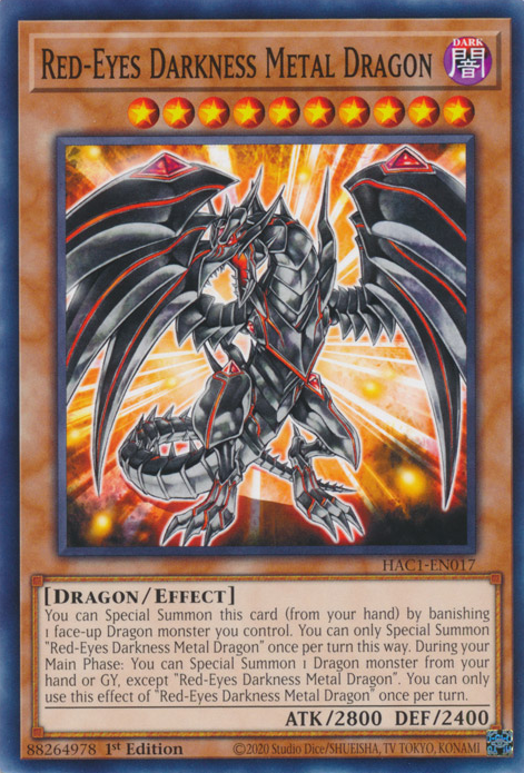 Red-Eyes Darkness Metal Dragon [HAC1-EN017] Common | L.A. Mood Comics and Games