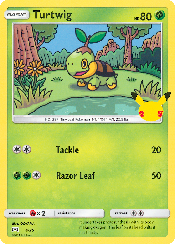 Turtwig (4/25) [McDonald's 25th Anniversary] | L.A. Mood Comics and Games