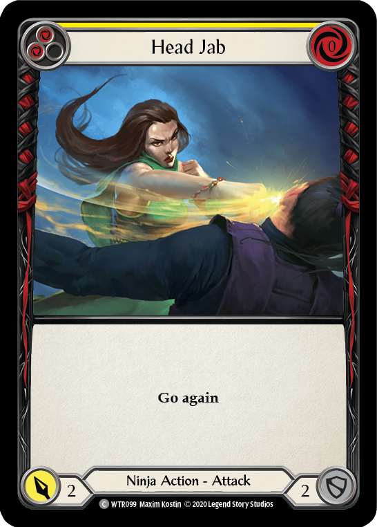 Head Jab (Yellow) [U-WTR099] (Welcome to Rathe Unlimited)  Unlimited Rainbow Foil | L.A. Mood Comics and Games