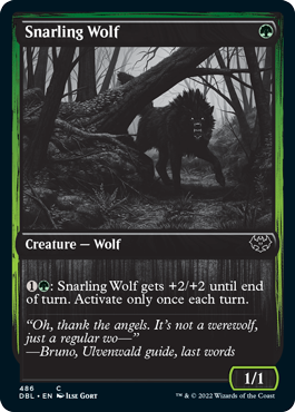 Snarling Wolf (486) [Innistrad: Double Feature] | L.A. Mood Comics and Games