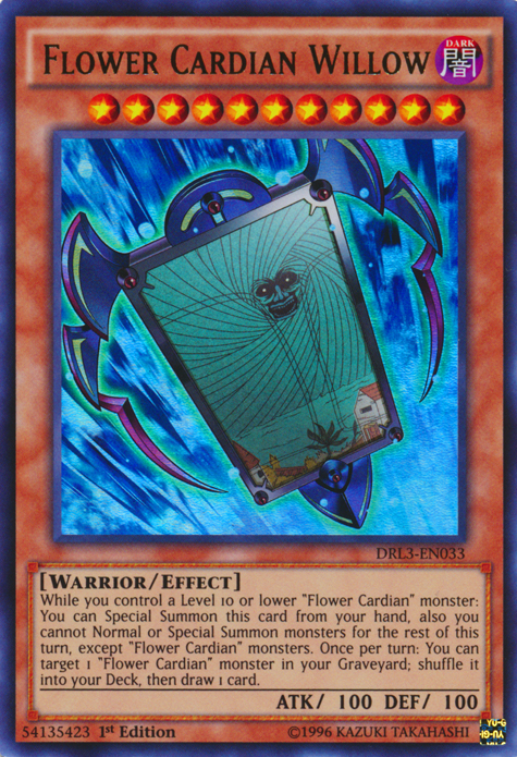 Flower Cardian Willow [DRL3-EN033] Ultra Rare | L.A. Mood Comics and Games