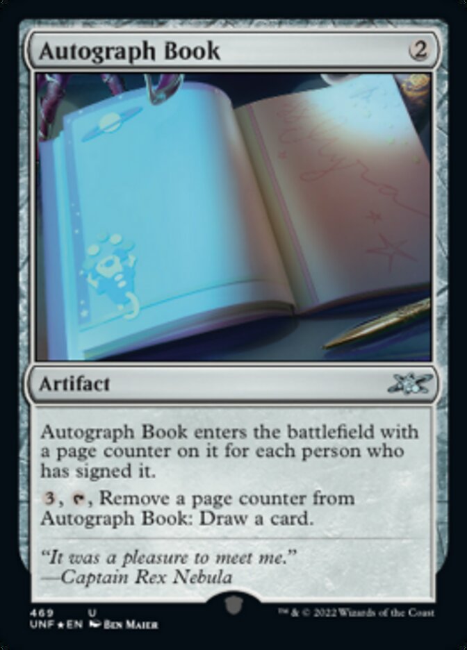 Autograph Book (Galaxy Foil) [Unfinity] | L.A. Mood Comics and Games