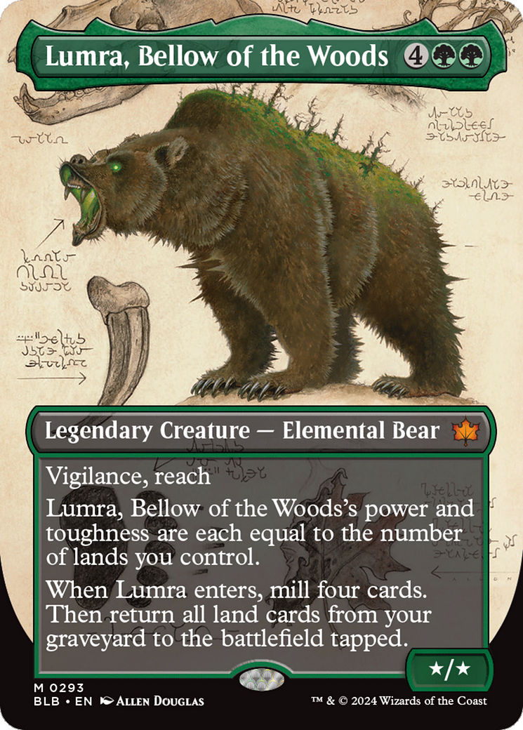 Lumra, Bellow of the Woods (Borderless) (0293) [Bloomburrow] | L.A. Mood Comics and Games