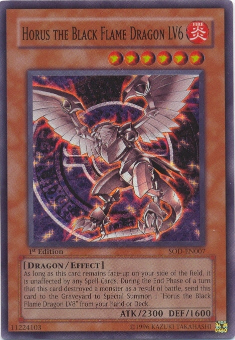 Horus the Black Flame Dragon LV6 [SOD-EN007] Super Rare | L.A. Mood Comics and Games