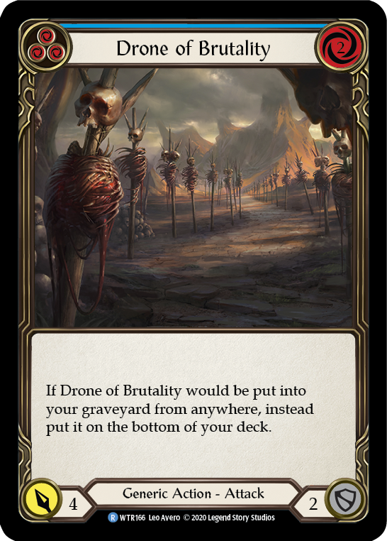 Drone of Brutality (Blue) [U-WTR166] (Welcome to Rathe Unlimited)  Unlimited Normal | L.A. Mood Comics and Games