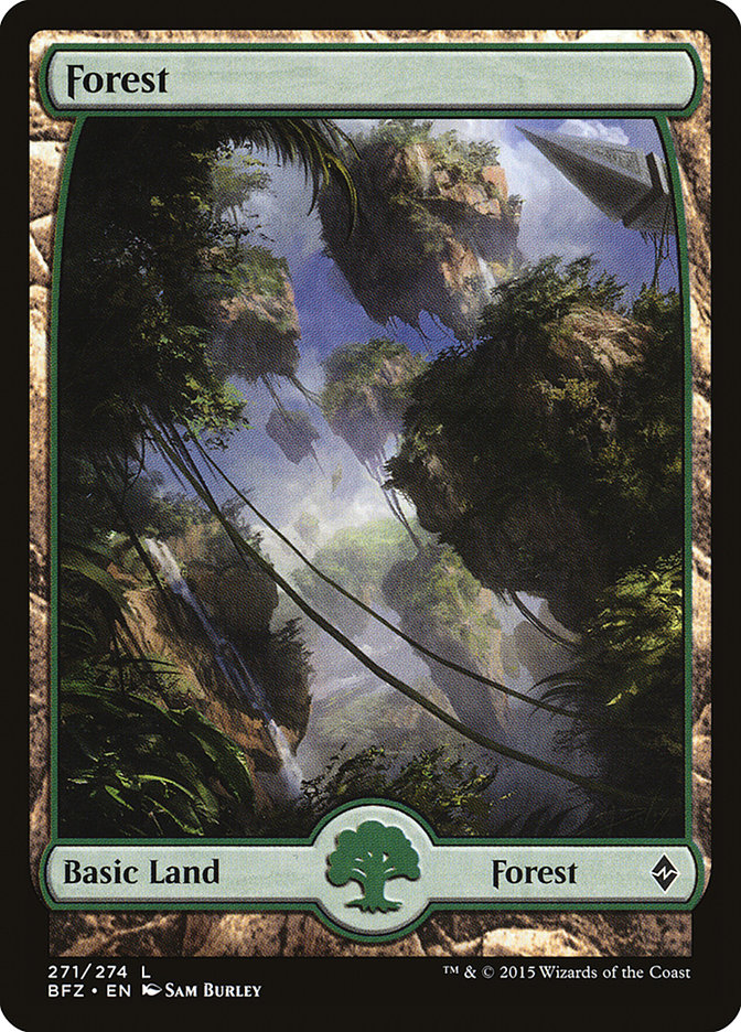 Forest (271) (Full Art) [Battle for Zendikar] | L.A. Mood Comics and Games