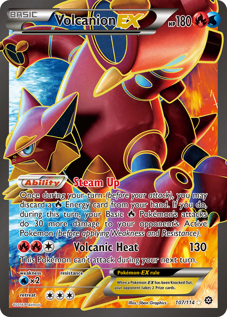 Volcanion EX (107/114) [XY: Steam Siege] | L.A. Mood Comics and Games