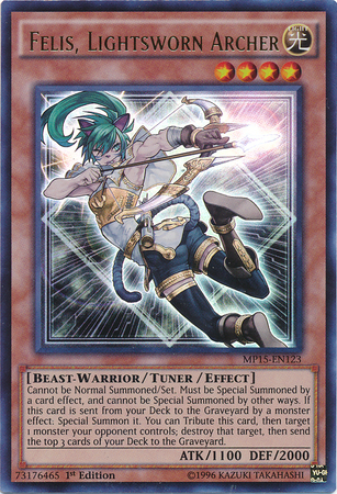 Felis, Lightsworn Archer [MP15-EN123] Ultra Rare | L.A. Mood Comics and Games