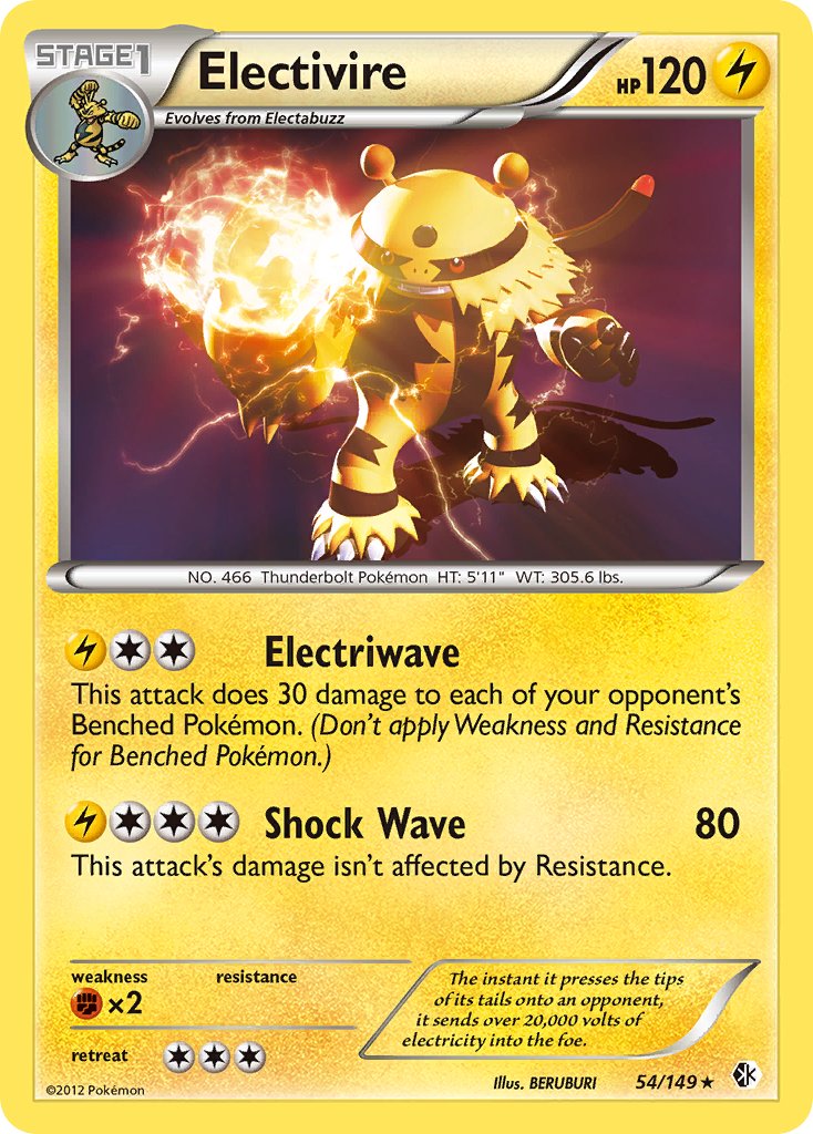 Electivire (54/149) (Theme Deck Exclusive) [Black & White: Boundaries Crossed] | L.A. Mood Comics and Games