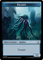 Warrior // Kraken Double-Sided Token [March of the Machine Tokens] | L.A. Mood Comics and Games