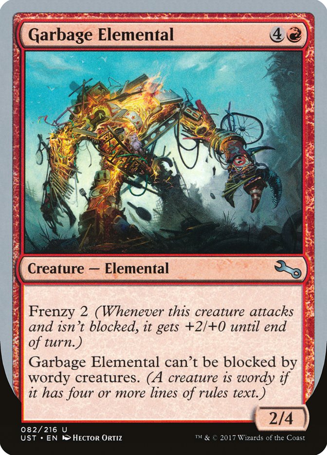 Garbage Elemental (2/4 Creature) [Unstable] | L.A. Mood Comics and Games