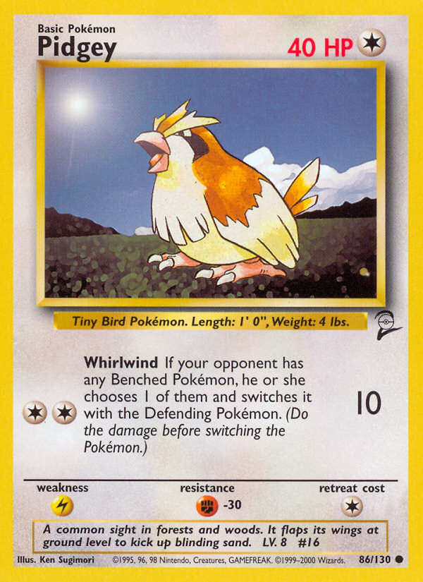 Pidgey (86/130) [Base Set 2] | L.A. Mood Comics and Games