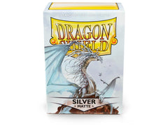 Dragon Shield Matte Sleeve - Silver ‘Caelum’ 100ct | L.A. Mood Comics and Games