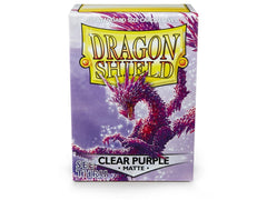 Dragon Shield Matte Sleeve - Clear Purple ‘Racan’ 100ct | L.A. Mood Comics and Games