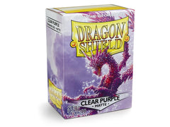 Dragon Shield Matte Sleeve - Clear Purple ‘Racan’ 100ct | L.A. Mood Comics and Games