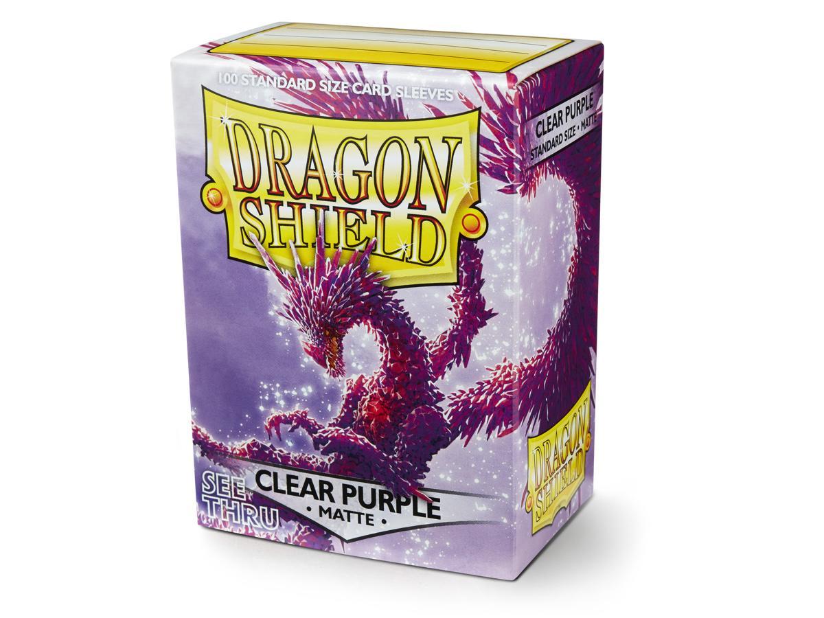 Dragon Shield Matte Sleeve - Clear Purple ‘Racan’ 100ct | L.A. Mood Comics and Games