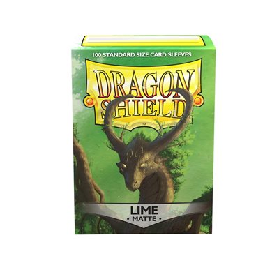 Dragon Shield Matte Sleeve - Lime 100ct | L.A. Mood Comics and Games