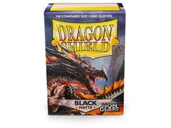 Dragon Shield Non-Glare Sleeve - Black ‘Amina’ 100ct | L.A. Mood Comics and Games