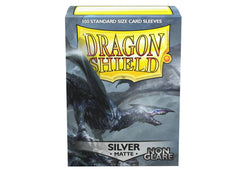 Dragon Shield Non-Glare Sleeve - Silver ‘Argentia’ 100ct | L.A. Mood Comics and Games