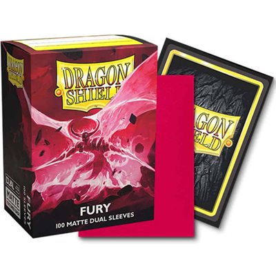 Dragon Shield Matte Dual Sleeve - Fury "Alaric the Crimson King"100ct | L.A. Mood Comics and Games
