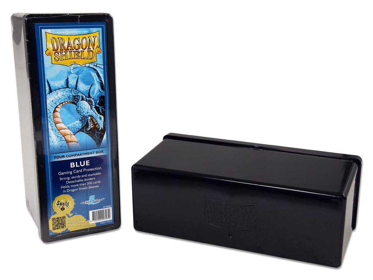 Dragon Shield Four Compartment Box – Blue | L.A. Mood Comics and Games