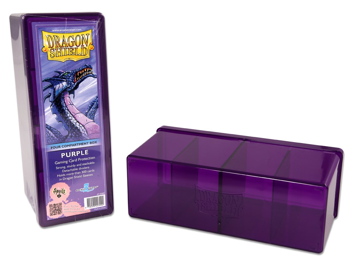Dragon Shield Four Compartment Box – Purple | L.A. Mood Comics and Games