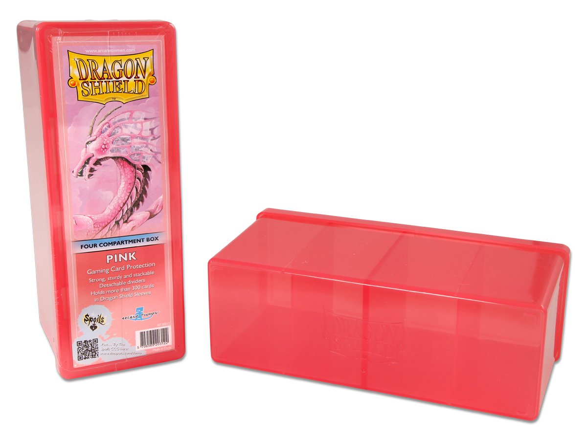 Dragon Shield Four Compartment Box – Pink | L.A. Mood Comics and Games