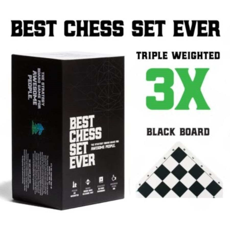 Best Chess Set Ever (3x Weighted Chess Pieces) | L.A. Mood Comics and Games