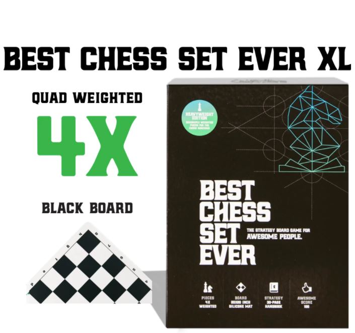 Best Chess Set Ever (4x Weighted Chess Pieces) | L.A. Mood Comics and Games