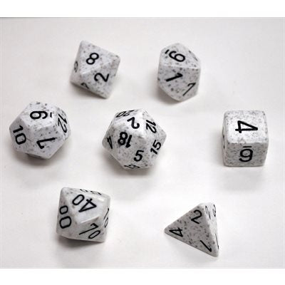 SPECKLED 7-DIE SET ARCTIC CAMO | L.A. Mood Comics and Games