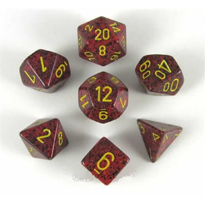 SPECKLED 7-DIE SET MERCURY | L.A. Mood Comics and Games