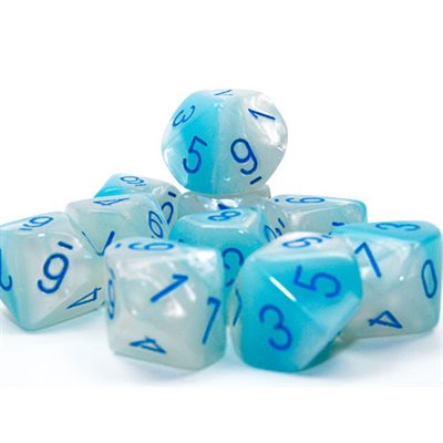 Gemini 10D10 Pearl Turquoise-White w/ Blue | L.A. Mood Comics and Games