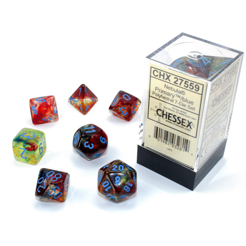 Chessex: Polyhedral Nebula™ Dice Sets (7pc) | L.A. Mood Comics and Games